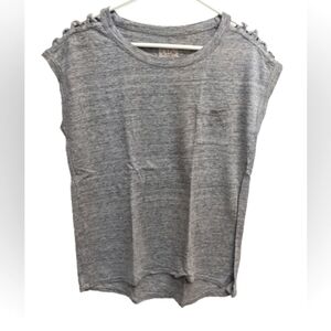 Chaser Noreena cutout detail linen top